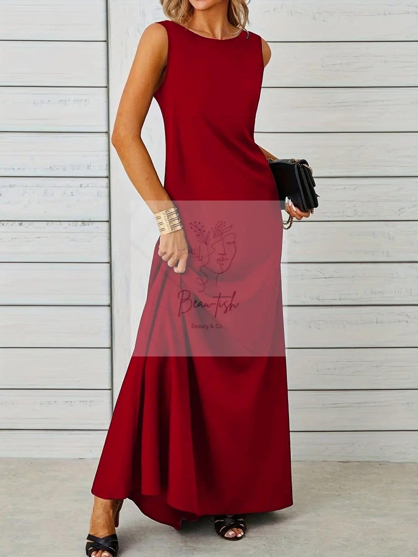 Sleeveless Flowy Maxi Dress