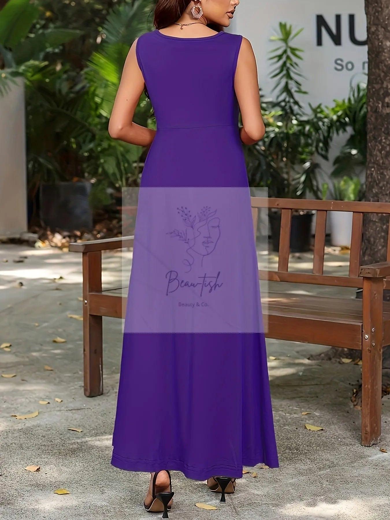 Sleeveless Flowy Maxi Dress