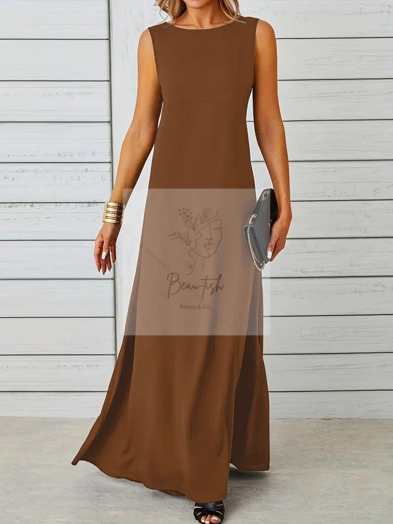 Sleeveless Flowy Maxi Dress