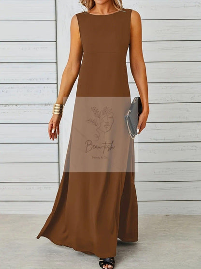 Sleeveless Flowy Maxi Dress