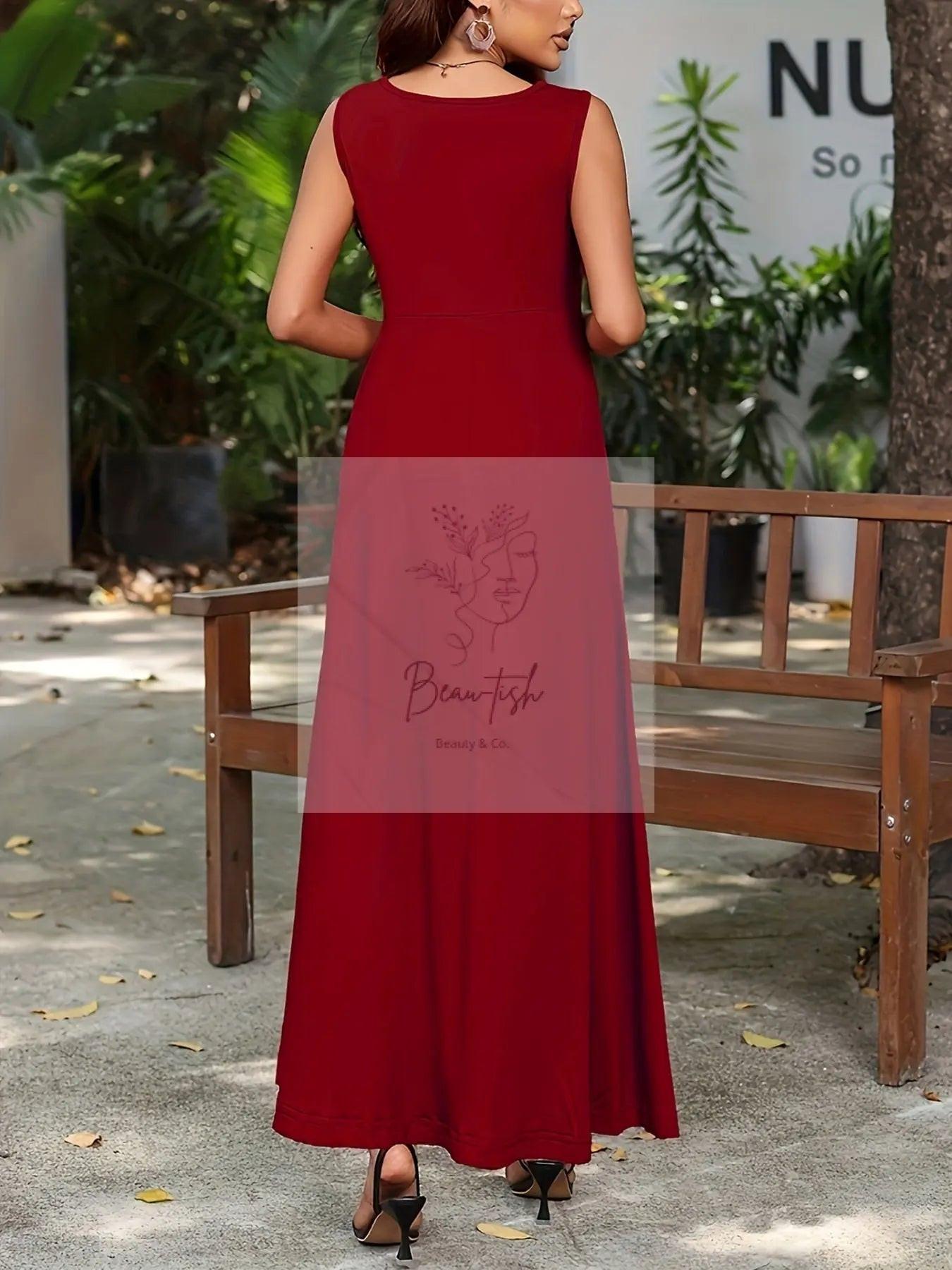 Sleeveless Flowy Maxi Dress