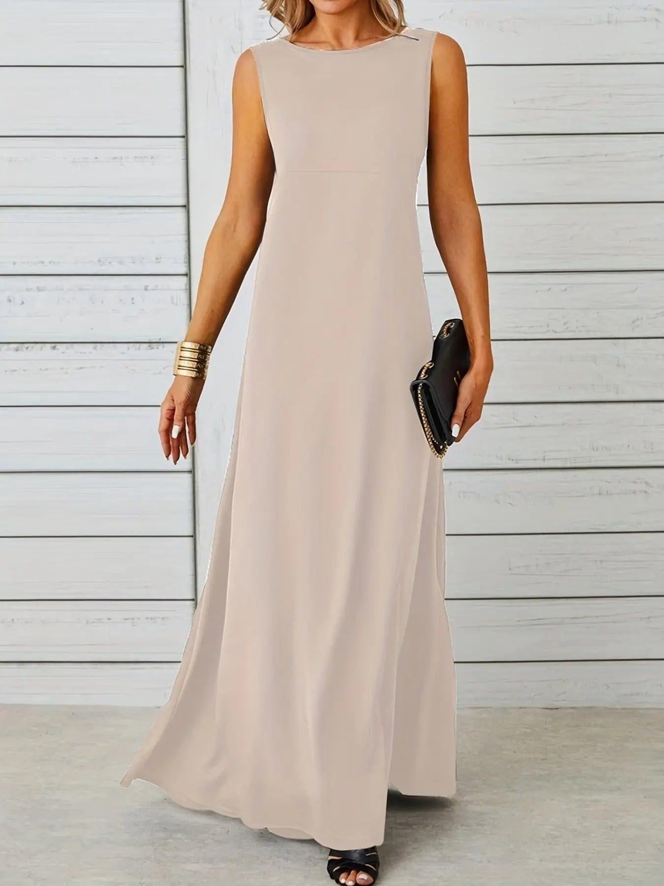 Sleeveless Flowy Maxi Dress