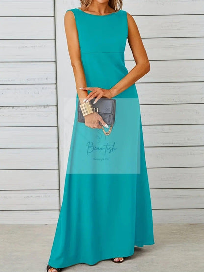 Sleeveless Flowy Maxi Dress