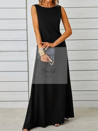 Sleeveless Flowy Maxi Dress