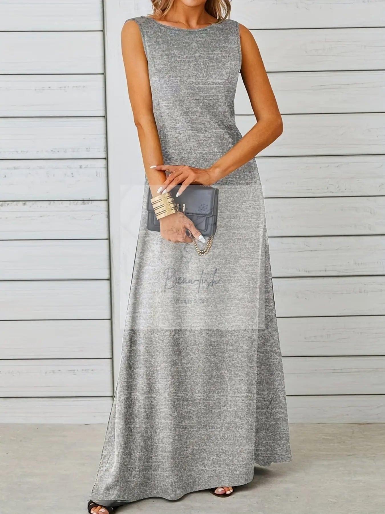 Sleeveless Flowy Maxi Dress