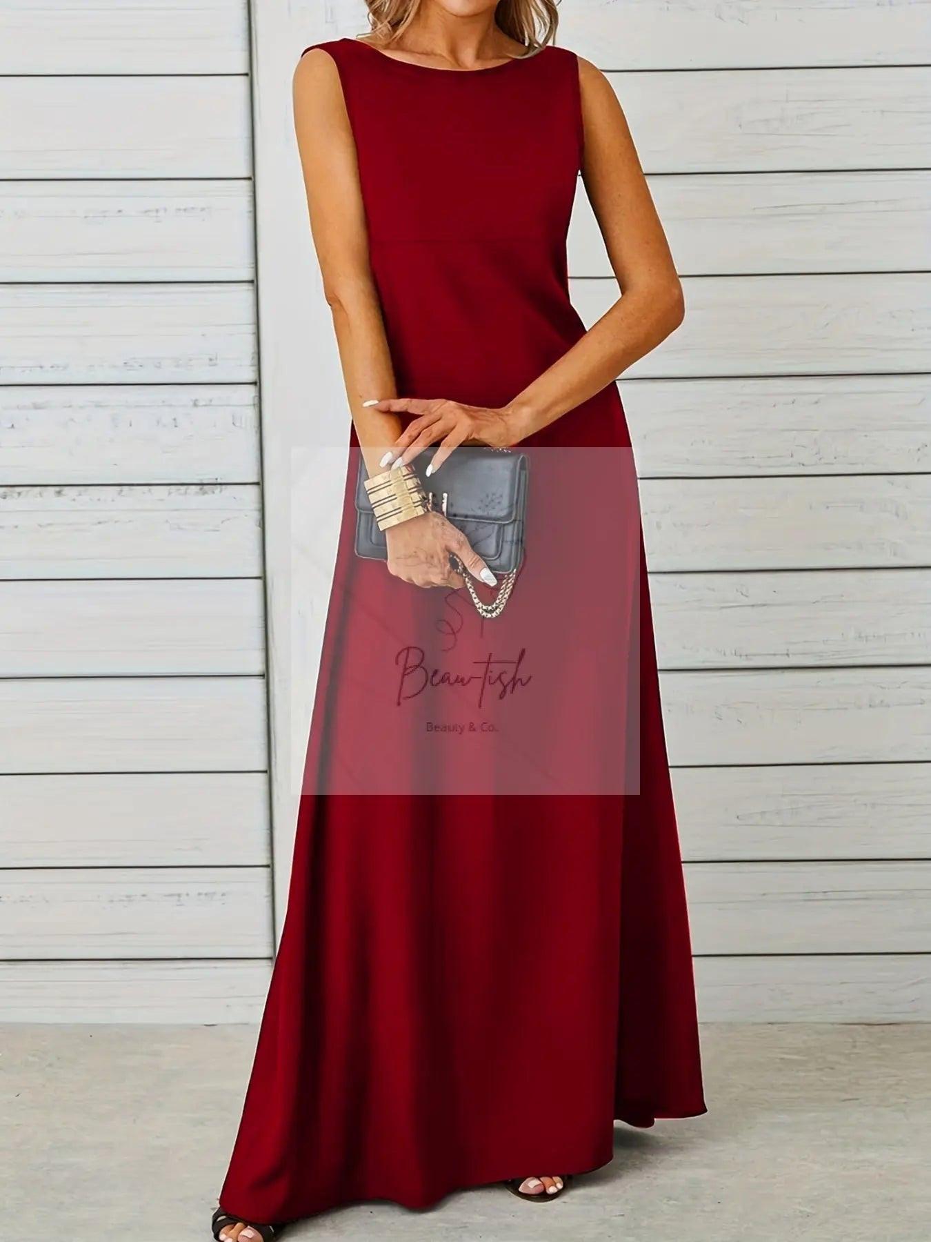 Sleeveless Flowy Maxi Dress