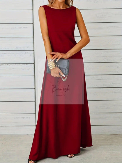 Sleeveless Flowy Maxi Dress