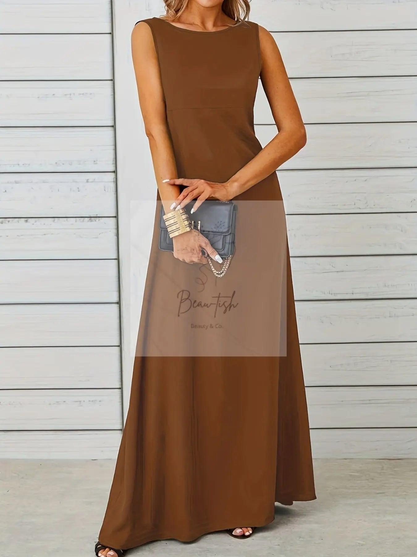 Sleeveless Flowy Maxi Dress