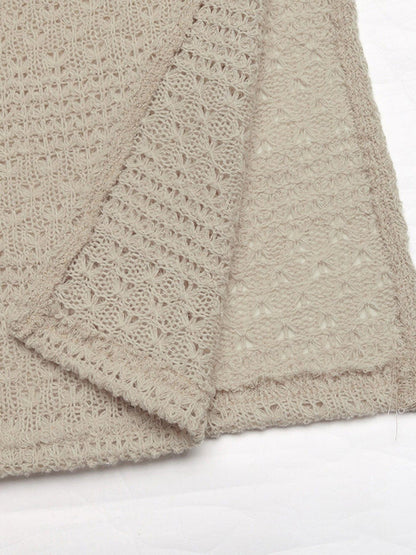 Slit Knitted Tube Maxi Dress