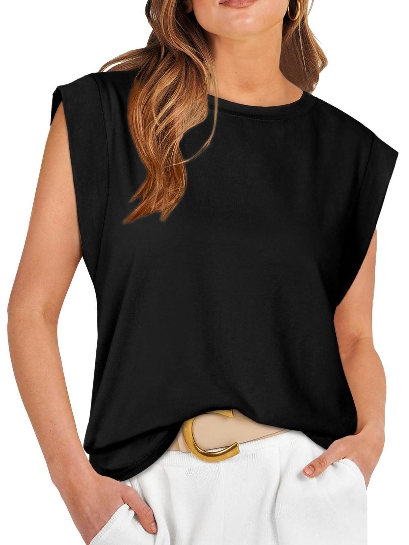 Solid Color Round Neck Tank