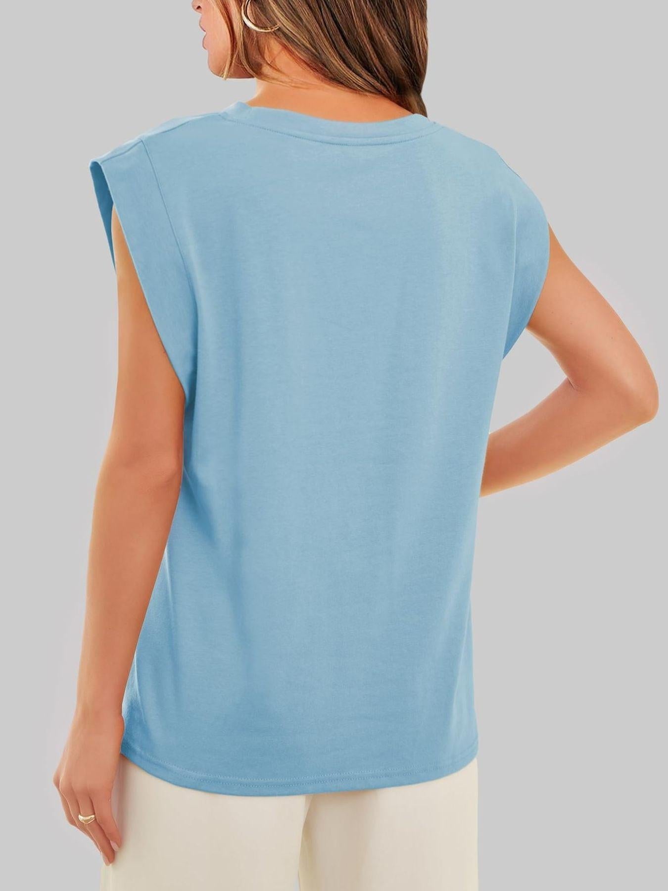 Solid Color Round Neck Tank