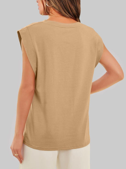 Solid Color Round Neck Tank