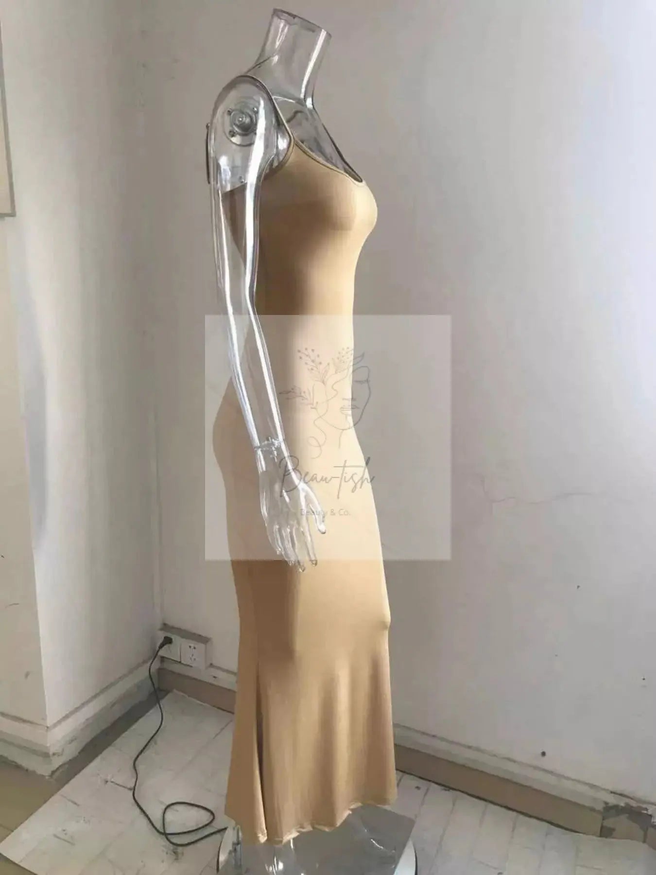 Spaghetti Strap Bodycon Maxi Dress