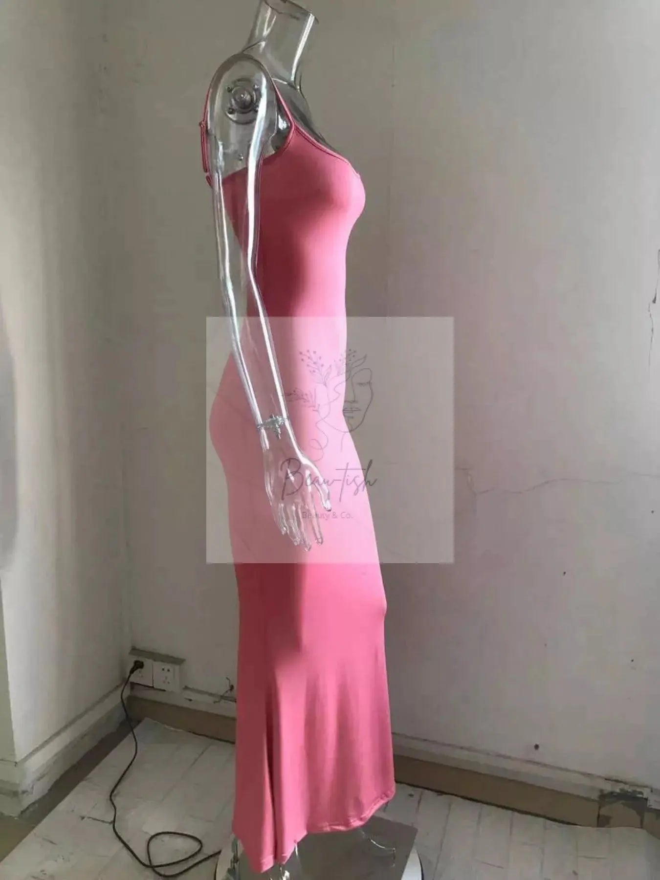 Spaghetti Strap Bodycon Maxi Dress