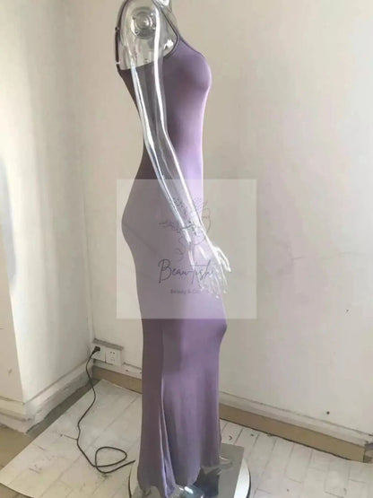 Spaghetti Strap Bodycon Maxi Dress