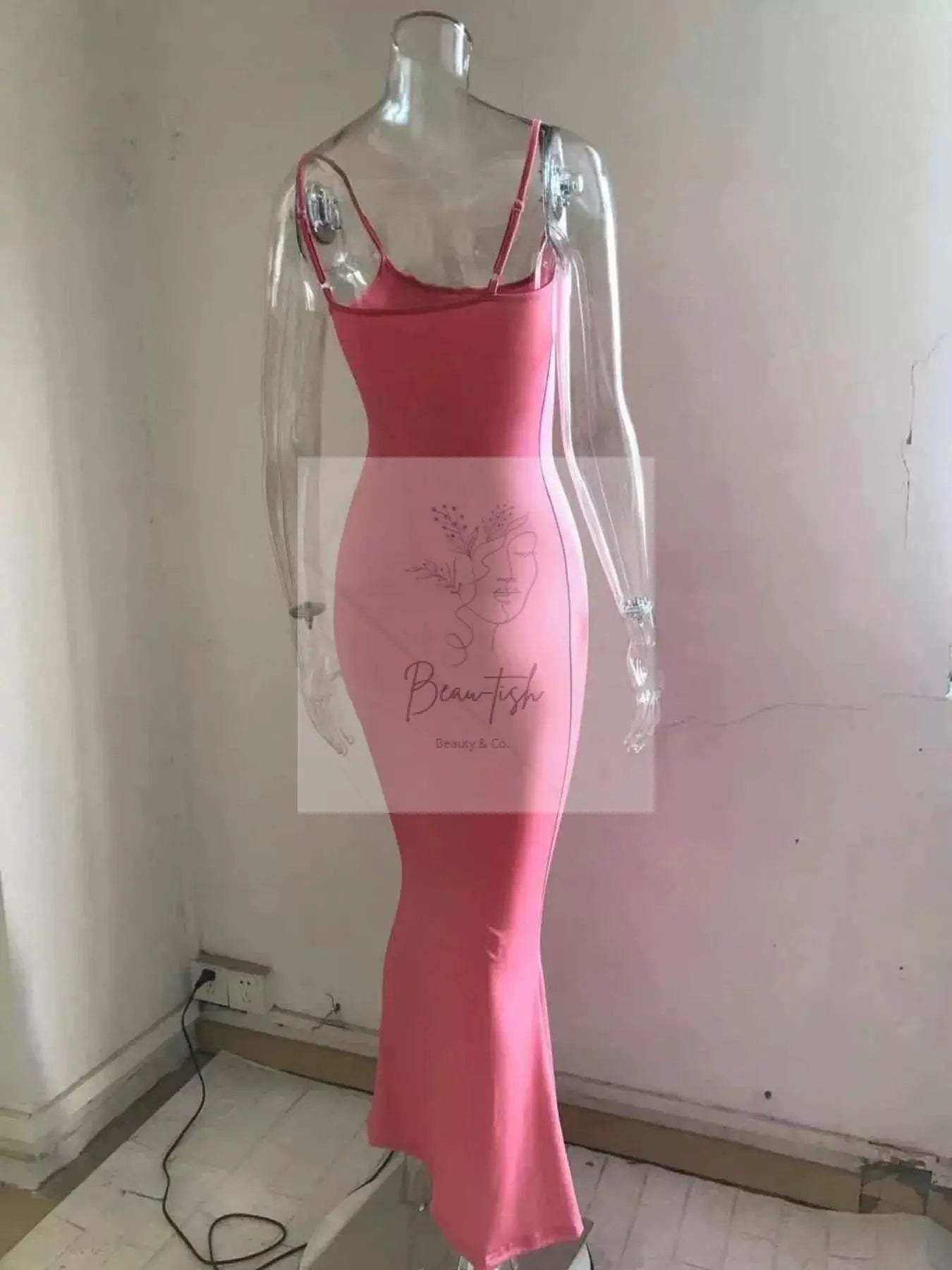 Spaghetti Strap Bodycon Maxi Dress