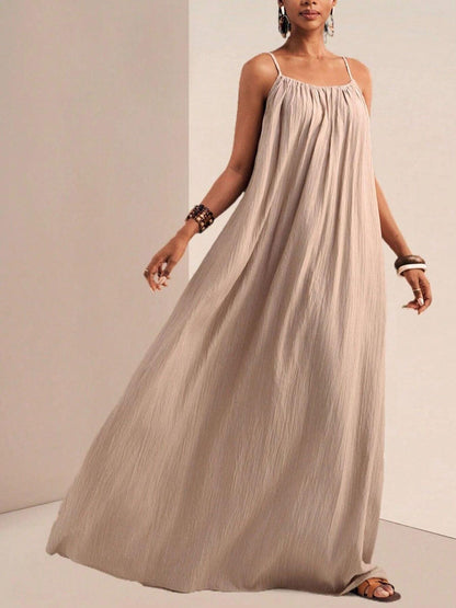 Spaghetti Strap Flowy Maxi Dress