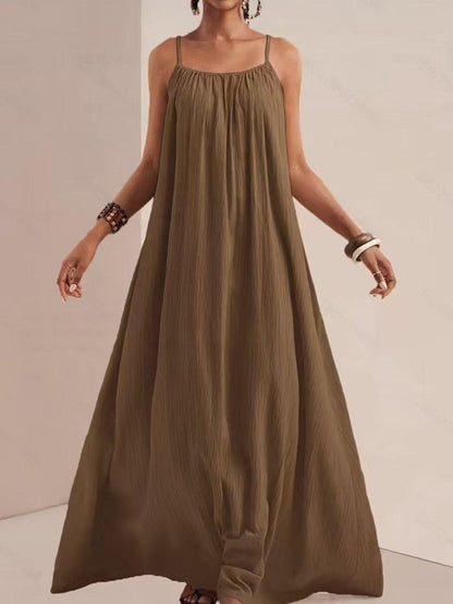 Spaghetti Strap Flowy Maxi Dress