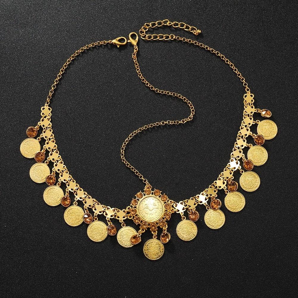 Sparkling Fashion Bridal Wedding Forehead Hair Accessory - Middle Eastern Indian Style Tassel Head Chain