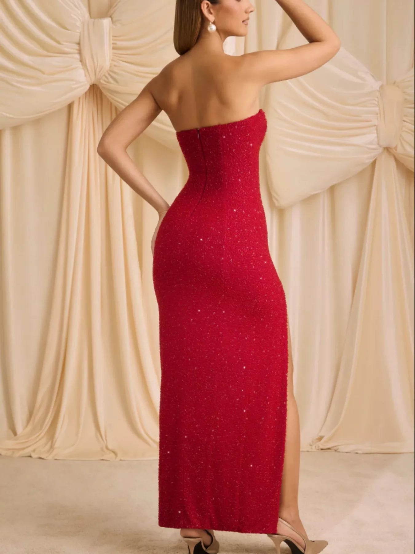 Tube Maxi Dress With Split