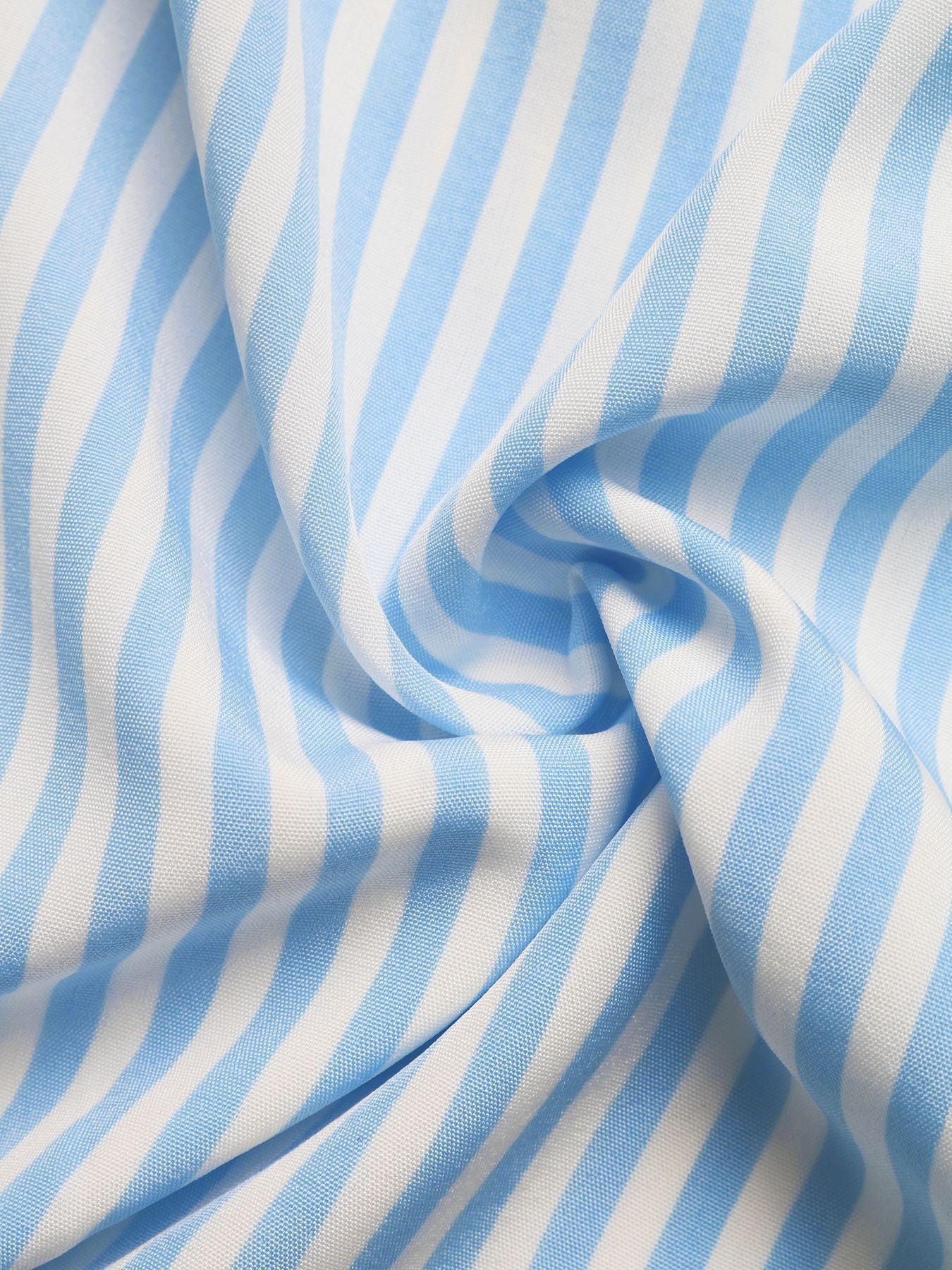 Striped Halter Neck Maxi Dress