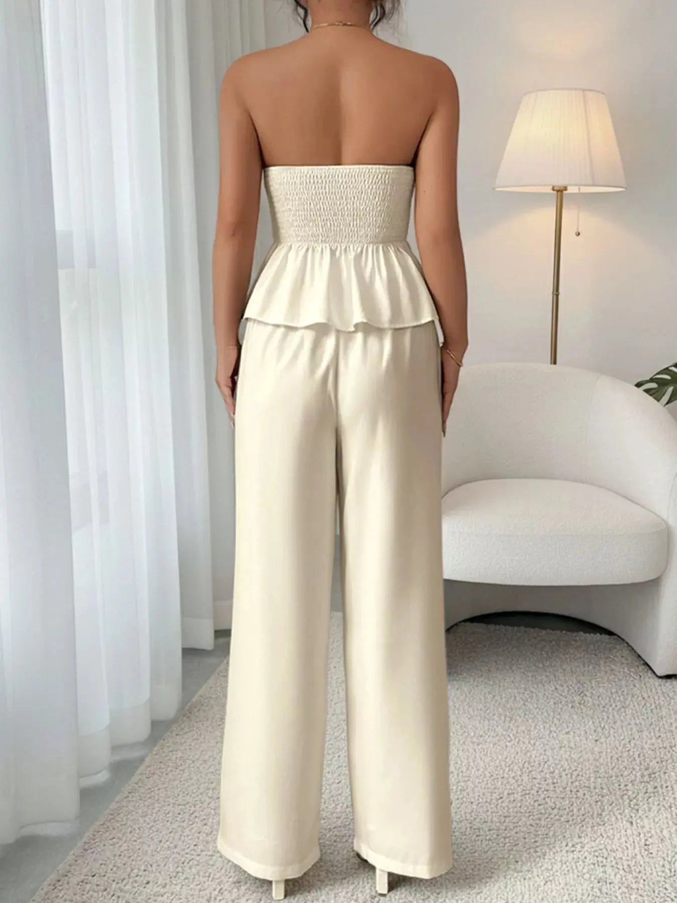 Sweetheart Neck Tube Top and Pants Set