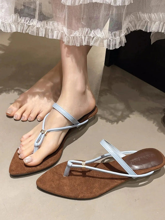 T - Strap Thong Sandals