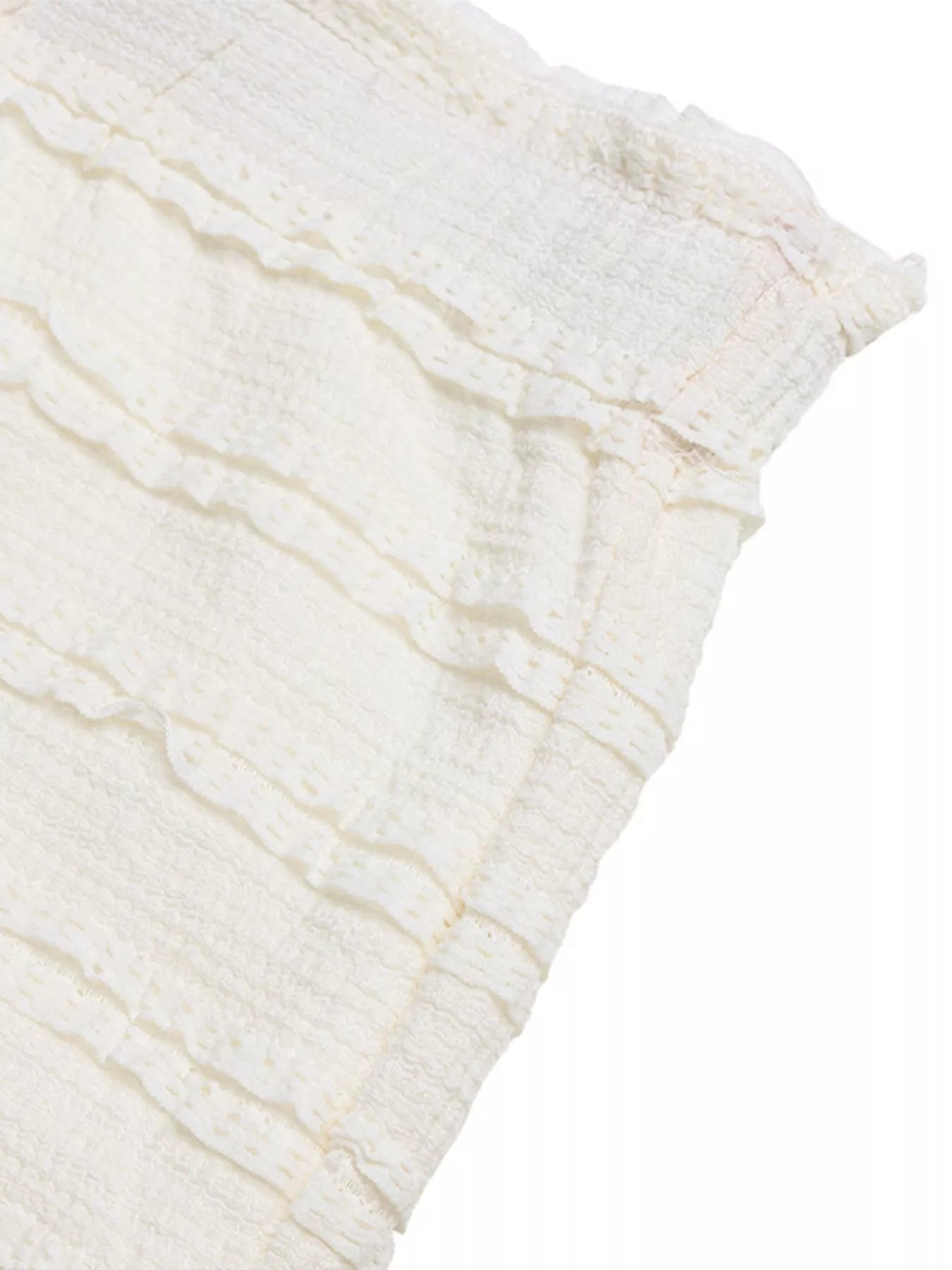 Textured A - Line Midi Skirt