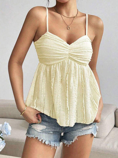 Textured Sweetheart Neck Cami