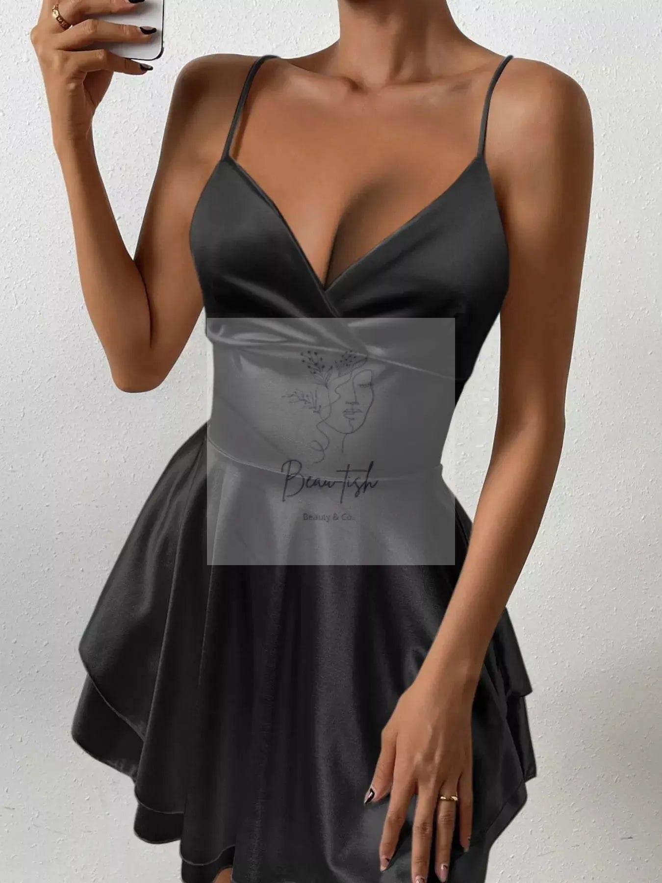 Tie Back Layered Cami Dress