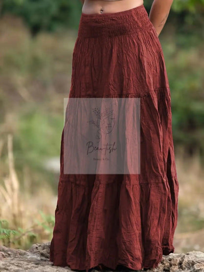 Tiered Maxi Skirt
