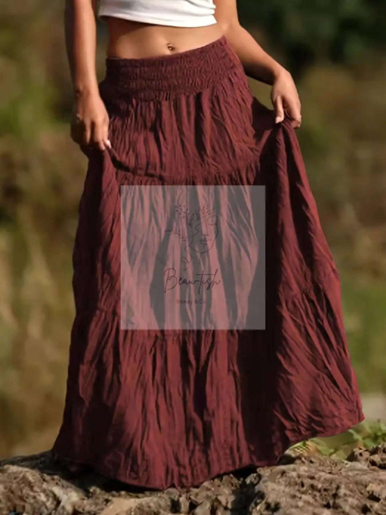 Tiered Maxi Skirt
