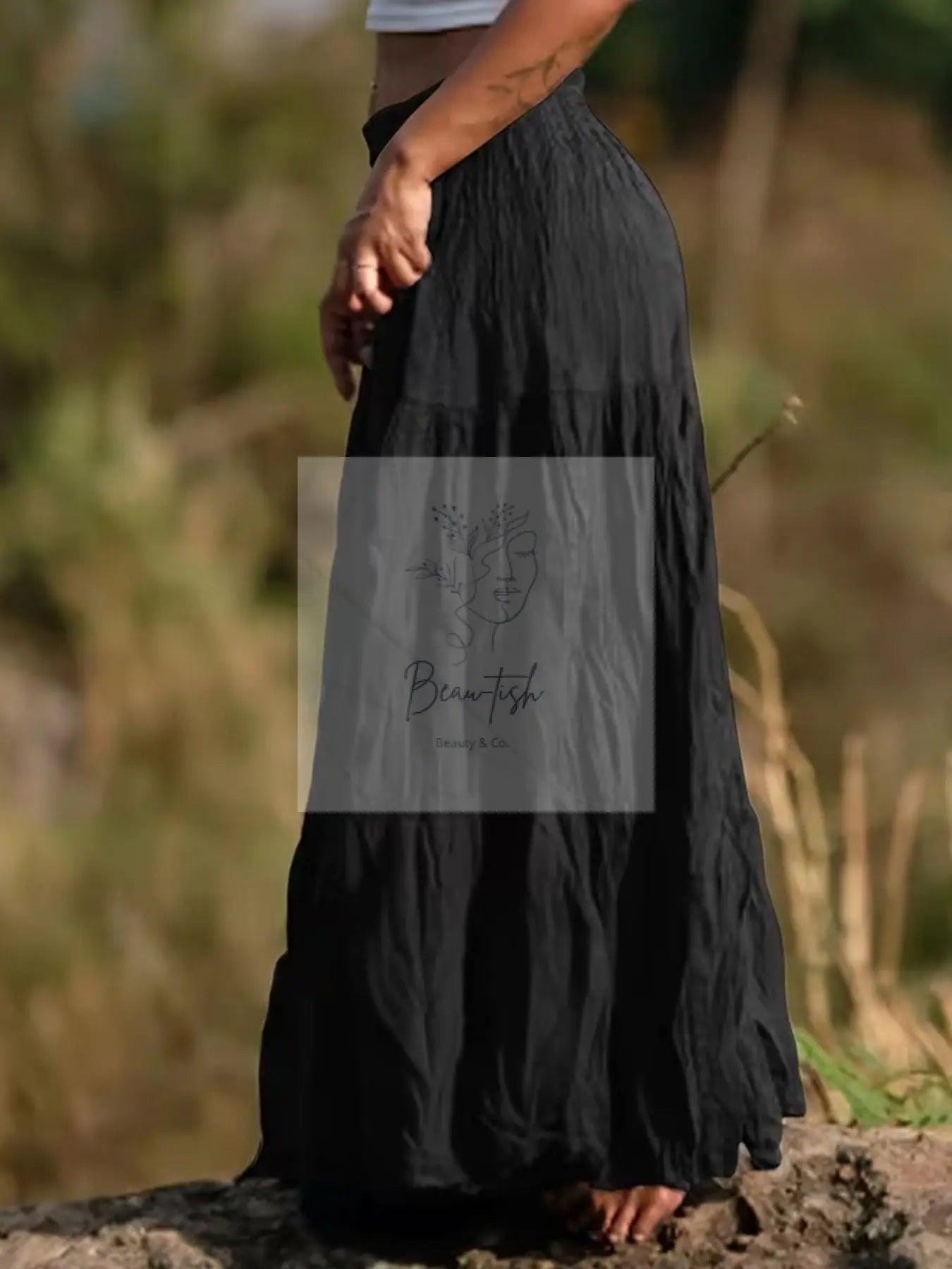 Tiered Maxi Skirt