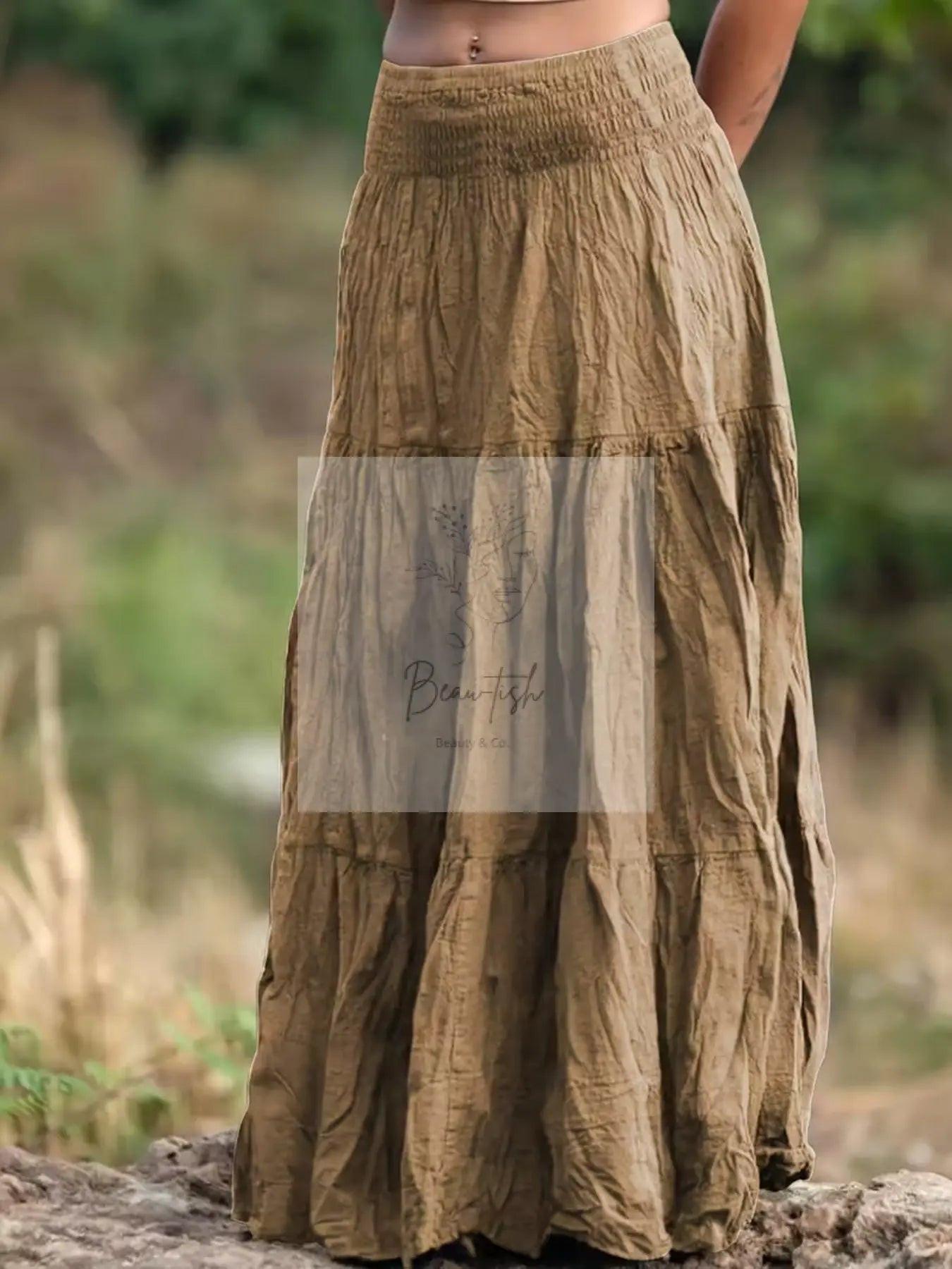 Tiered Maxi Skirt