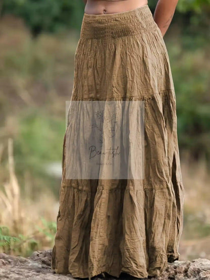 Tiered Maxi Skirt