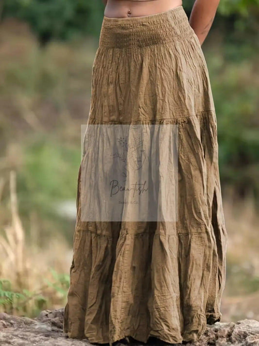 Tiered Maxi Skirt