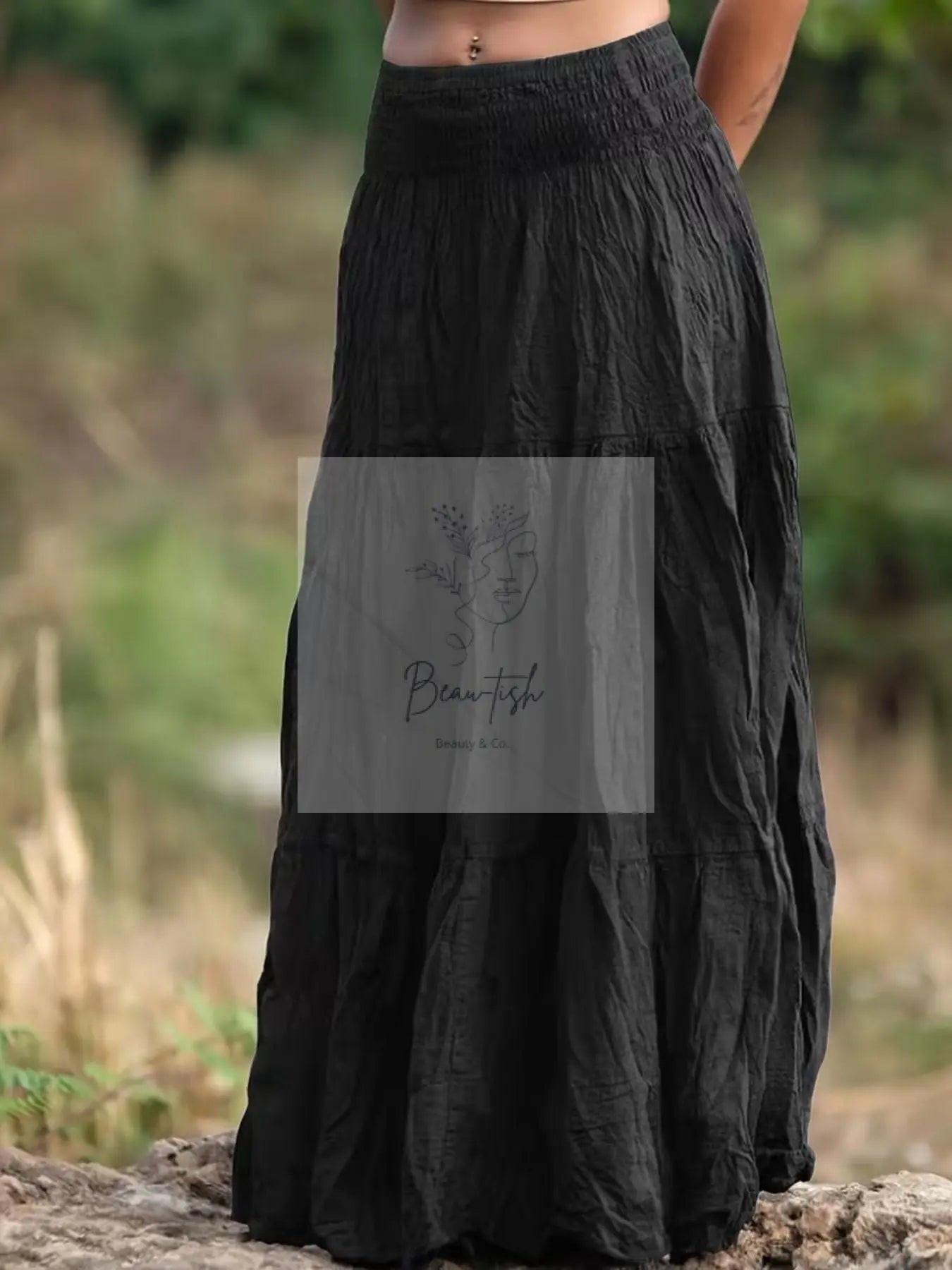 Tiered Maxi Skirt