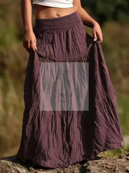 Tiered Maxi Skirt