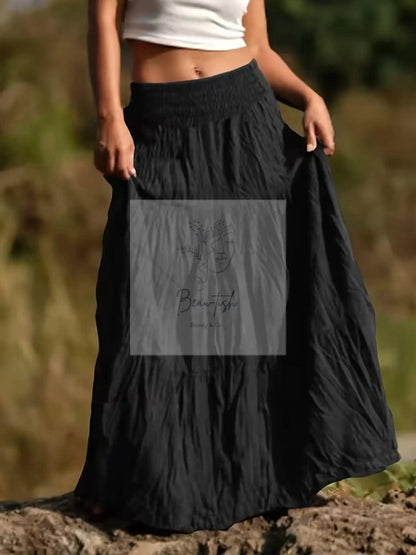 Tiered Maxi Skirt