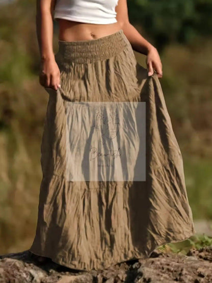 Tiered Maxi Skirt
