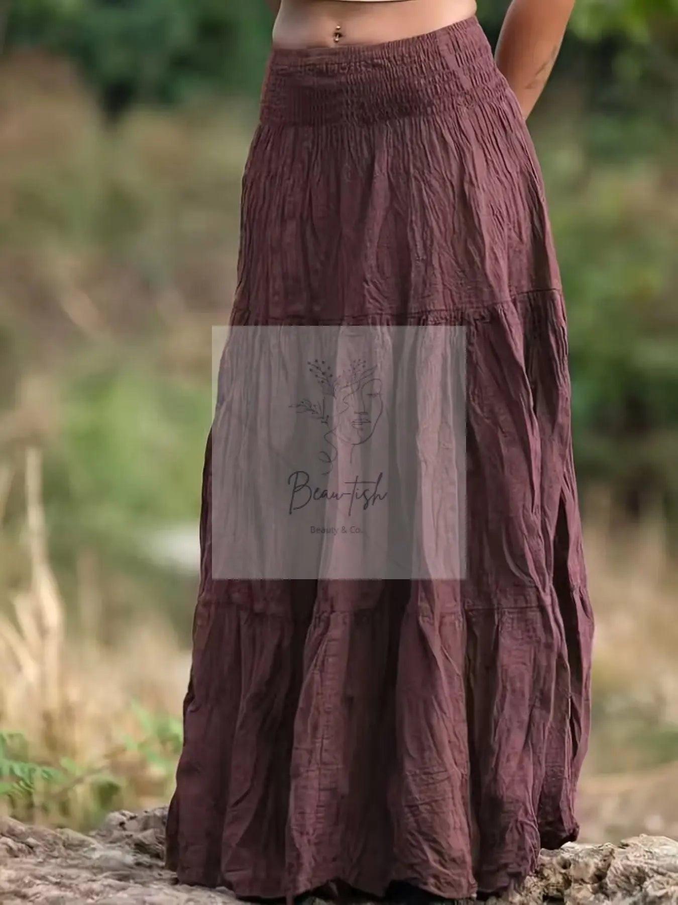 Tiered Maxi Skirt