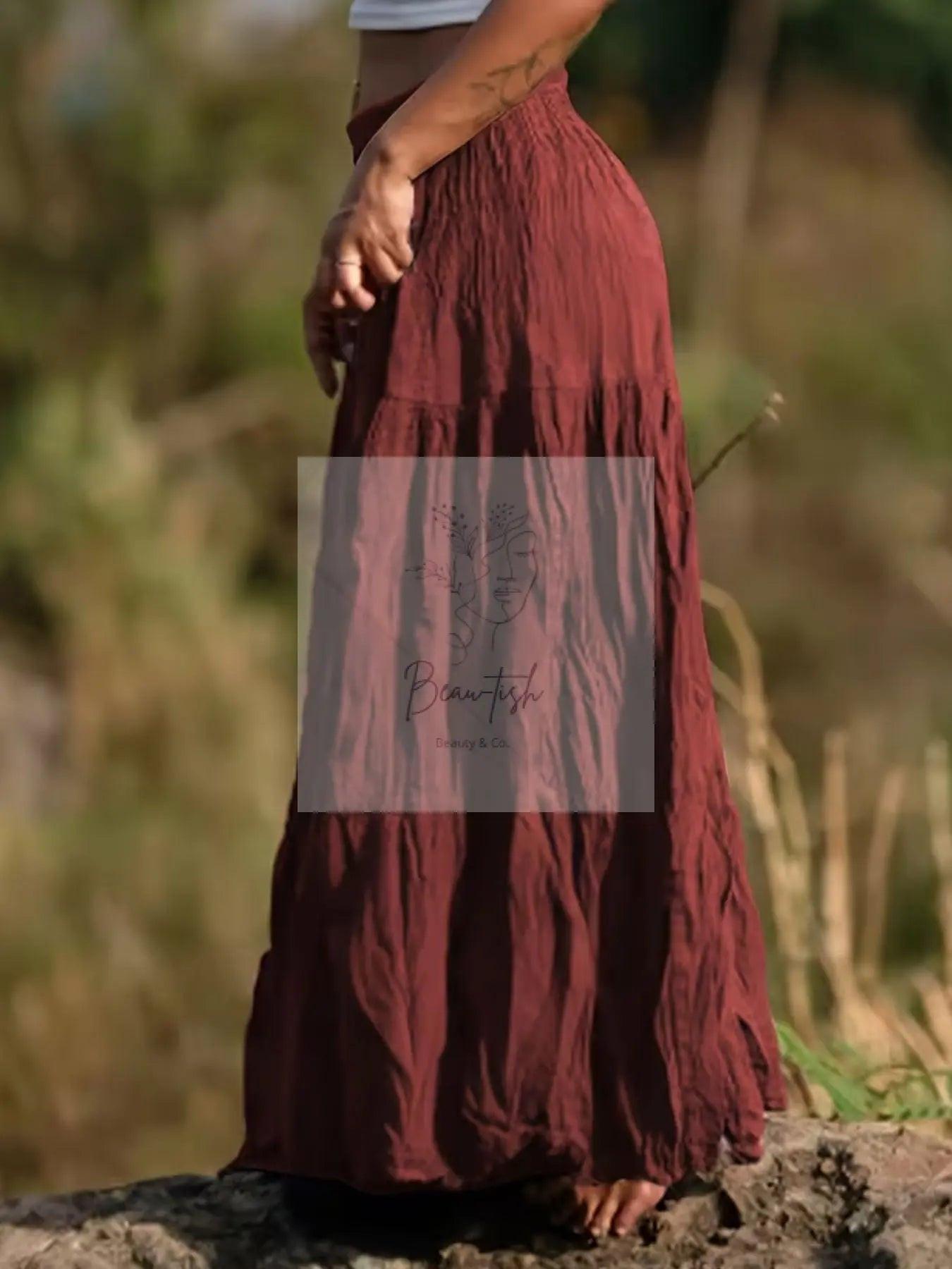 Tiered Maxi Skirt