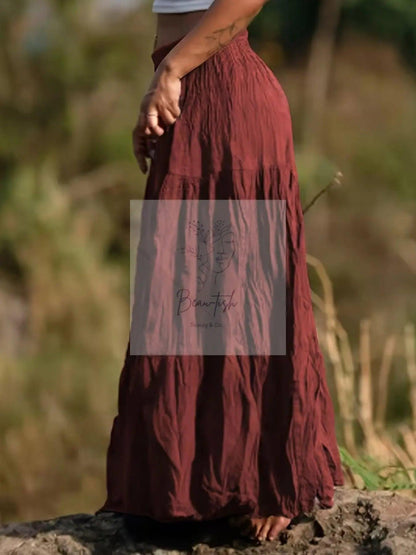 Tiered Maxi Skirt