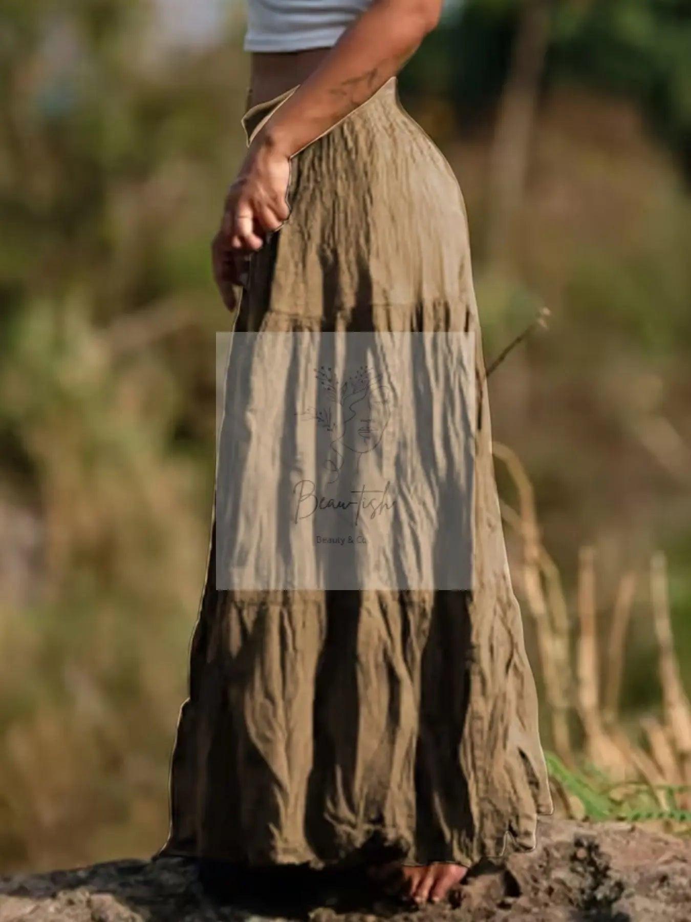 Tiered Maxi Skirt