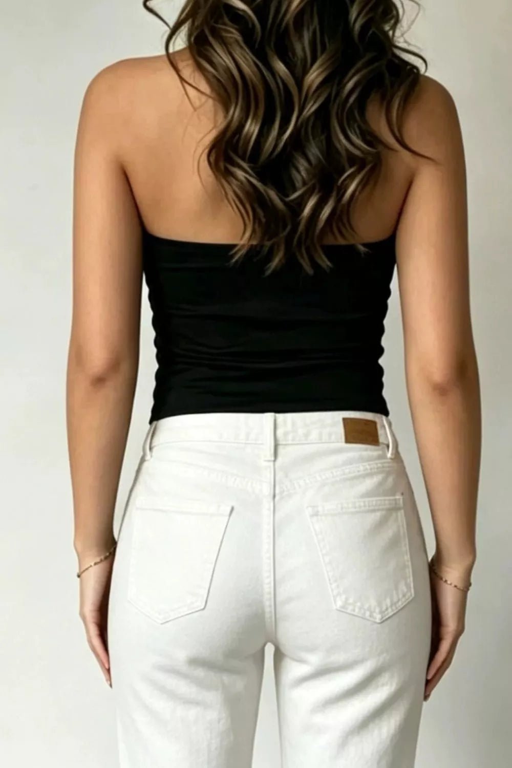 Twist Front Stretch Tube Top