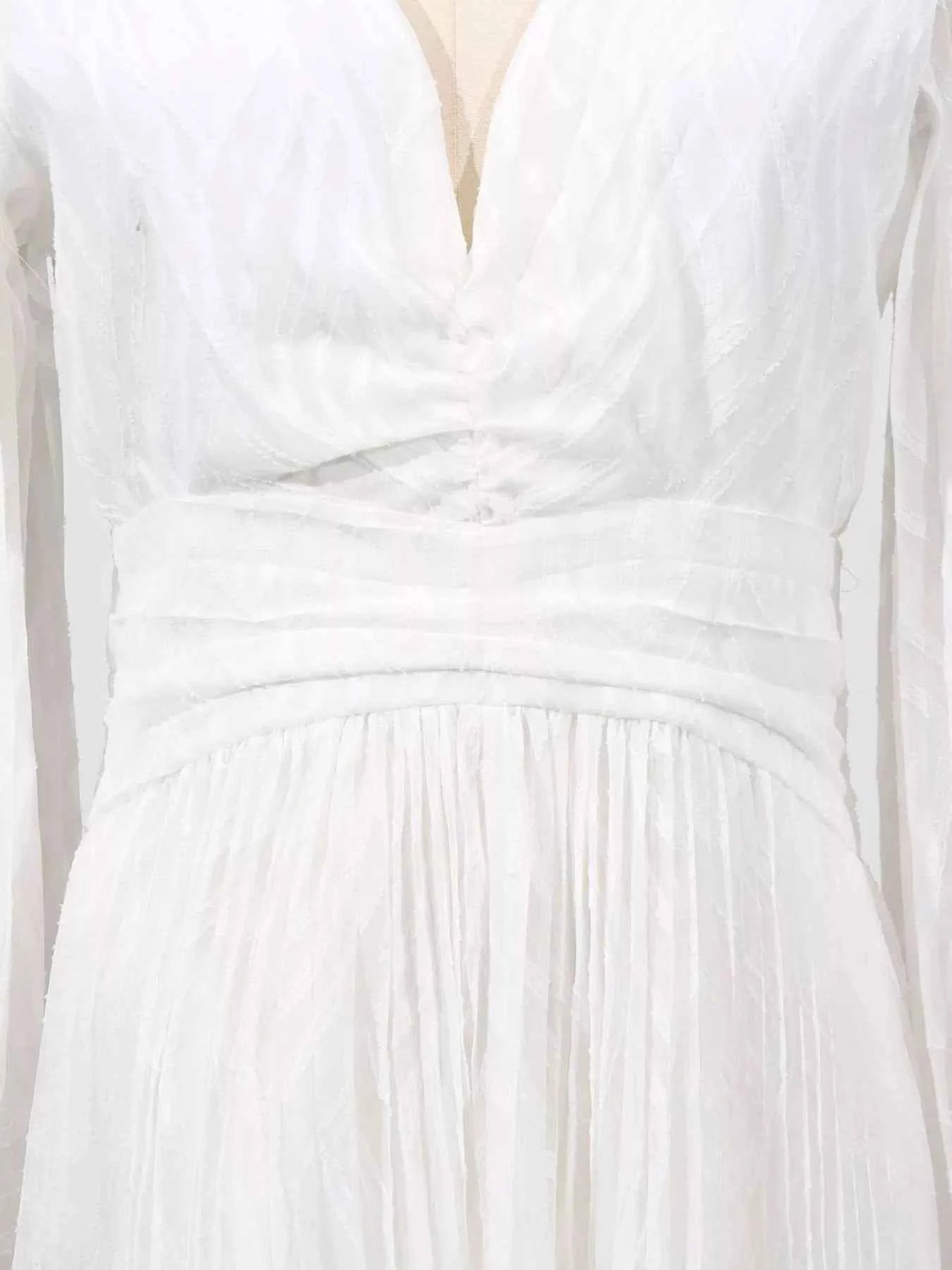 V-Neck Long Sleeve Maxi Dress