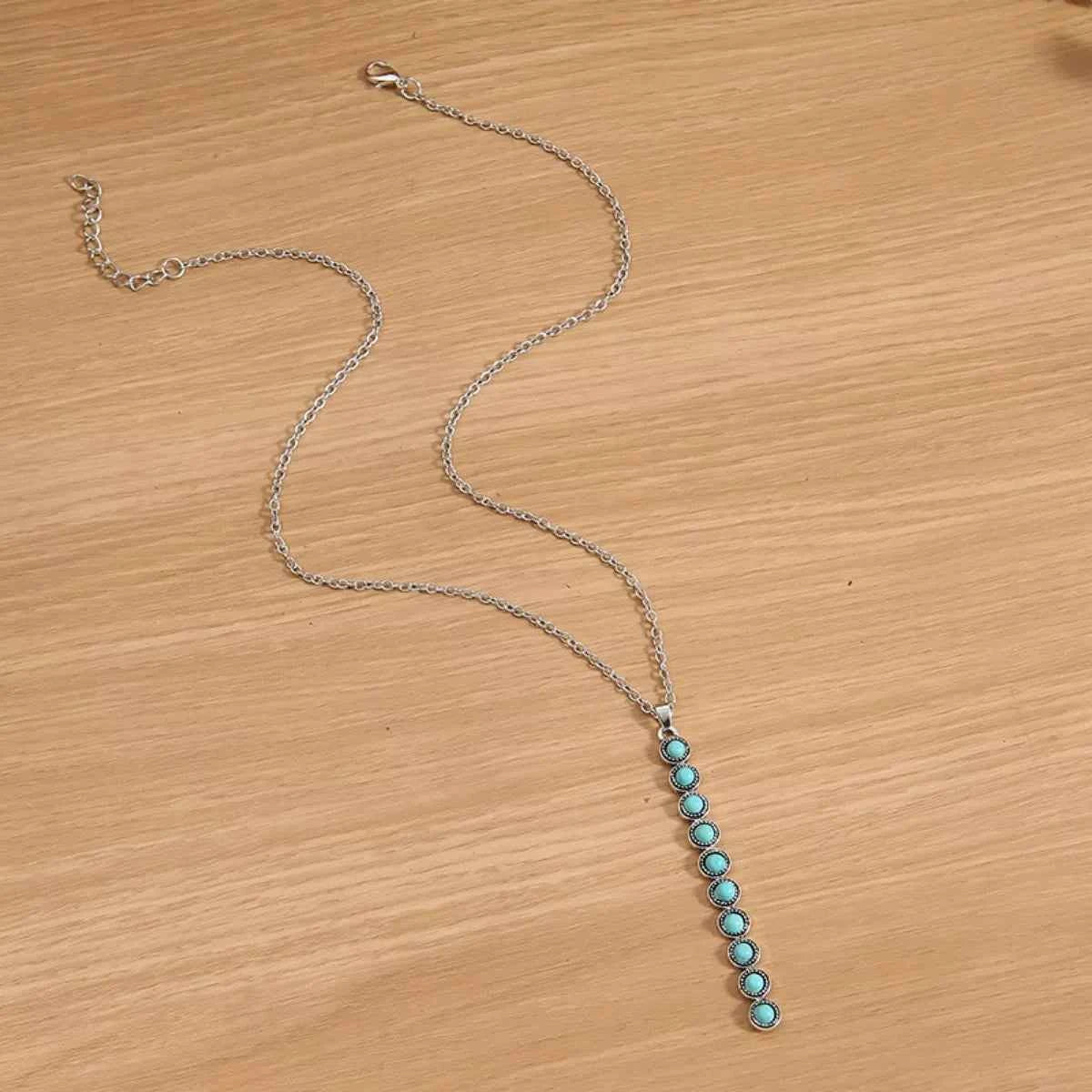 Vintage Style Beaded Bar Necklace