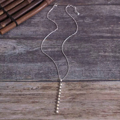 Vintage Style Beaded Bar Necklace