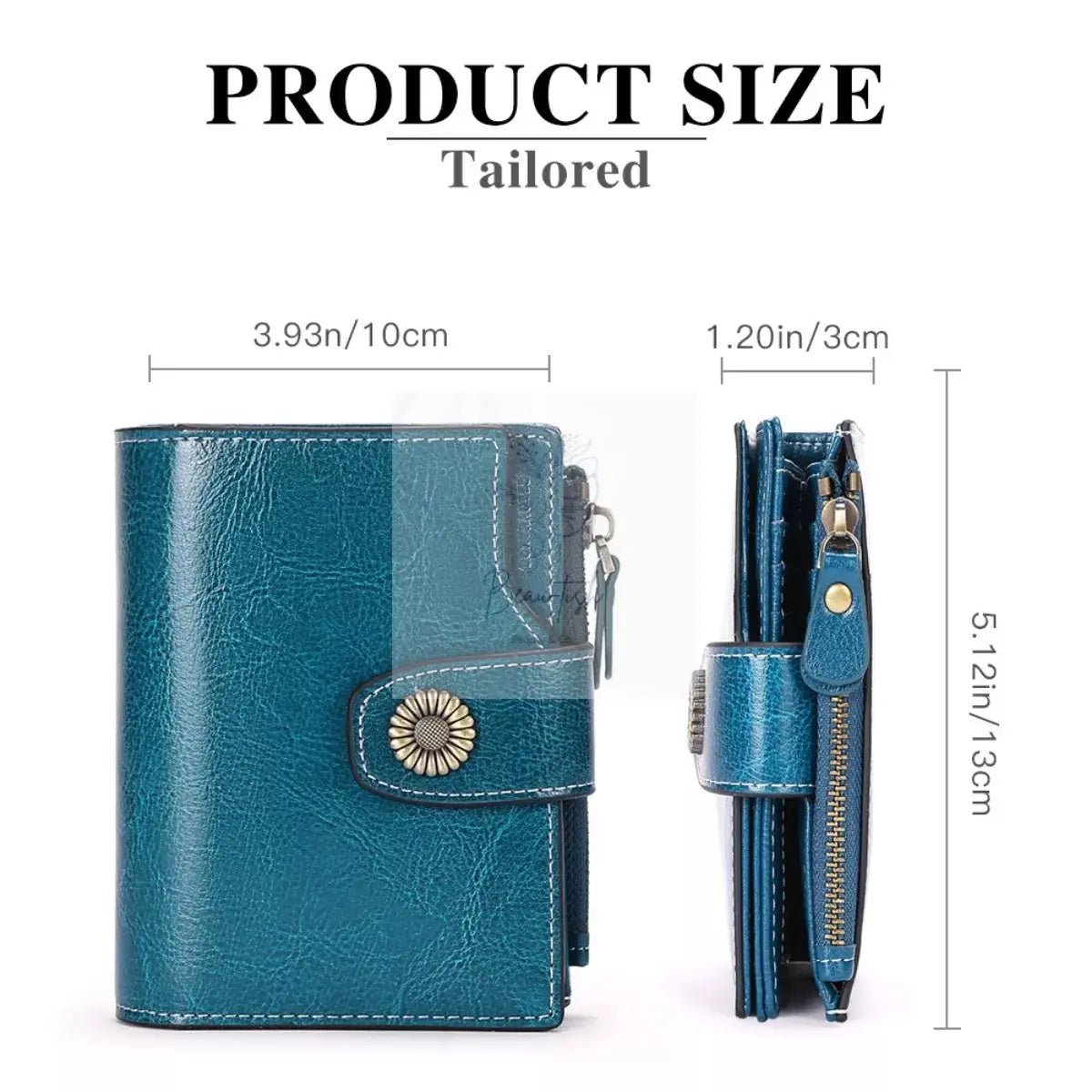 Vintage Style Leather Bifold Wallet