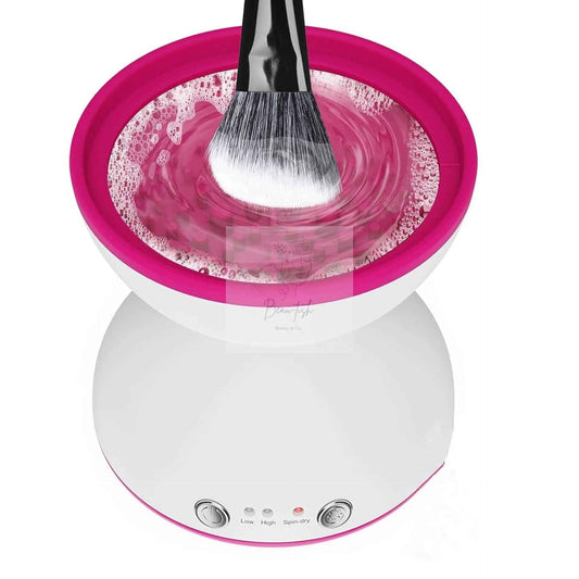 White Electric Makeup Brush Cleaner - Fast & Deep Cleaning, USB Powered